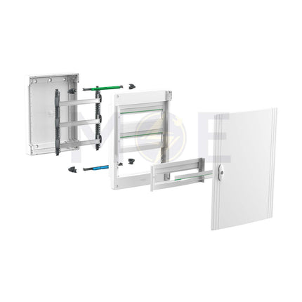 Schneider PrismaSeT IP40 Plastic Surface Distribution Board Smoked Door (426x750x151mm) 4Rx18module 72module | LVSXR418