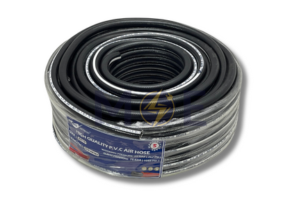 Mermaid Rubber Gas Hose/Pipe Black & White 25-75 Bar 50mt 15mm 8mm | GA8X15X50 | نبريش غاز اسود و ابيض