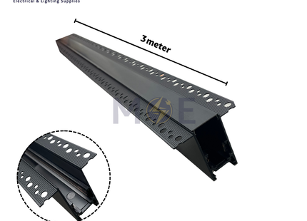 Onlex Trimless Recessed Magnetic Track Light Rail Black 50x60x25mm 3mt | LX-26E | سكة مغناتيك مخفية ترملس اسود