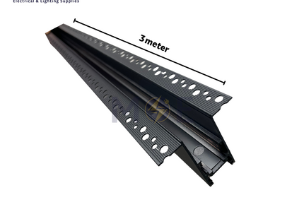 Onlex Trimless Recessed Magnetic Track Light Rail Black 50x60x25mm 3mt | LX-26E | سكة مغناتيك مخفية ترملس اسود