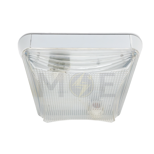 Flix Ceiling Light Fixture Surface Square White 2xE27 31x31x9cm  1000335