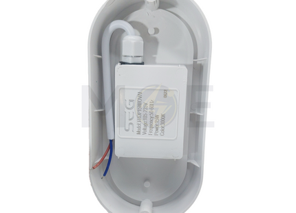 SEG IP66 Led Oval Light Fixture/Applique WaterProof White Warmwhite 3000K 17.5x8.5x5.5cm 15W | TROP15W/OVAL