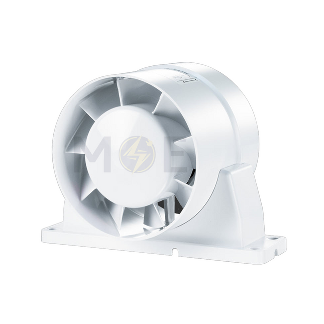 Vents Inline Duct Axial Exhaust Fan Round (10cm / 4") 14W | 100 VKOK شفاط حمام بلاستيك مربع 