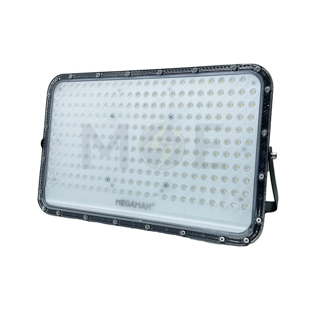 MEGAMAN LED Black SMD Floodlight Daylight IP65 AC 170-240V 6500K 200W  ZDL3029