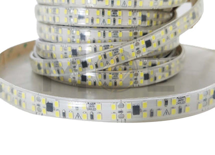 Classic Light LED Strip Light Double Daylight 24W/mt Cut: 5cm 220V 2835 12mm 240Led | CL-P240