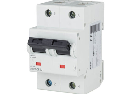 EATON MCB 2P C 25KA 63A | mMCT-C63/2 | دجنتور كهرباء مجوز - قاطع كهربائي