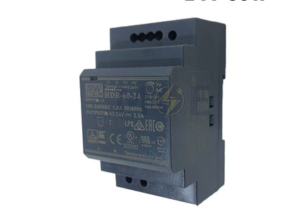 Mean Well Din Rail Power Supply Unit AC to DC 24V 60W 2.5A | HDR-60-24