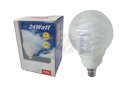 TCL Economic CFL Lamp Clear Ball DayLight B22 24W