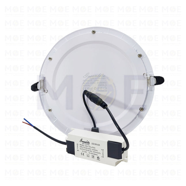 Greenlite LED Downlight/ Panel Light White Ceiling Flush Mounted Circular Coolwhite 20.5cm 23W | KG-812