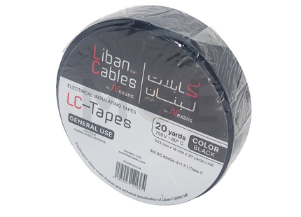 Liban Cables Electrical Adhesive Tape Black 20yd | LC-Tapes