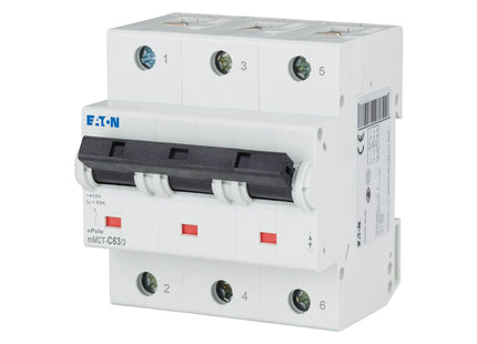 EATON MCB 3P C 25KA 63A | mMCT-C63/3 | دجنتور كهرباء ثلاثة فاز