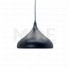 Classic Pendant Light Teardrop Black Matt (White internal) E27 30cm | ELB001 | غلوب تنزيلة المنيوم دمعة اسود مات و ابيض من الداخل