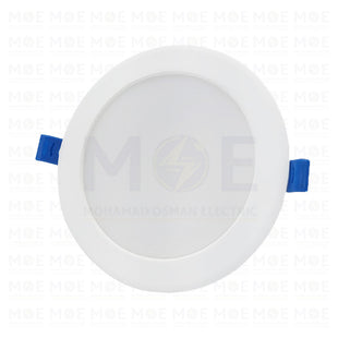 MEGAMAN LED Downlight Panel Light White Ceiling Flush Mounted Circular Daylight, Warmwhite, Coolwhite 12.5cm 12W  MQTL1127Y12W - سبوت ليد مدور مخفي ابيض دايلايت، ورم وايت، كول وايت