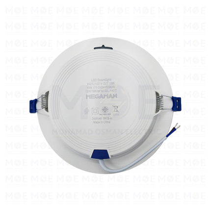 MEGAMAN LED Downlight Panel Light White Ceiling Flush Mounted Circular Daylight, Warmwhite, Coolwhite 15cm 15W  MQTL1127Y15W - سبوت ليد مدور مخفي ابيض دايلايت، ورم وايت، كول وايت (1)