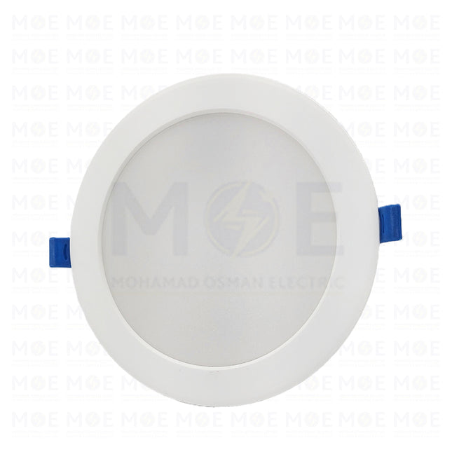 MEGAMAN LED Downlight Panel Light White Ceiling Flush Mounted Circular Daylight, Warmwhite, Coolwhite 15cm 15W  MQTL1127Y15W - سبوت ليد مدور مخفي ابيض دايلايت، ورم وايت، كول وايت (1)