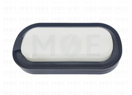 Megaman IP65 LED Oval Light Fixture/Applique WaterProof Black Daylight, Warmwhite, Coolwhite 26.5cm 20W | ZDL1110-CF/20.CCT