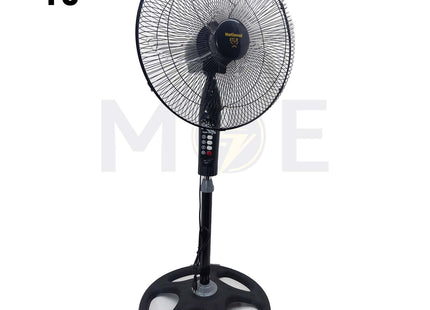 National Star Stand Fan Black 75W 5 Blades 18inch | 4000