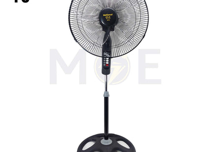 National Star Stand Fan Black 75W 5 Blades 18inch | 4000