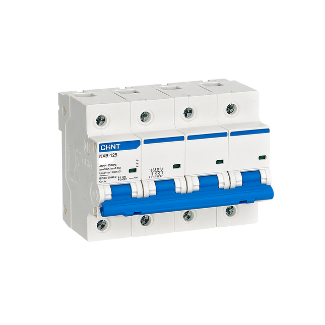 Chint MCCB C NXB-125 10kA 4P 80A | 816147 دجنتور صناعي رباعي (3 فاز مع نتر)