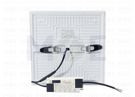 Greenlite IP40 LED DownLight/Panel Light White Flush FrameLess Adjustable Square Spot Daylight, Warmwhite, Coolwhite 20.5cm 45W | REC45W | سبوت ليد مربع مخفي بدون كادر متحرك ابيض دايلايت، ورم وايت، كول وايت