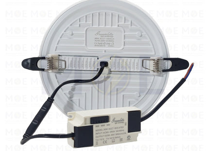 Greenlite IP40 LED DownLight/Panel Light White Flush FrameLess Adjustable Circular Spot Daylight, Warmwhite, Coolwhite 15.5cm 36W | REC36W | سبوت ليد مدور مخفي بدون كادر ابيض دايلايت، ورم وايت، كول وايت