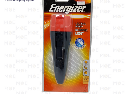 Energizer Ultra Grip Rubber Light LED Torch 2xAA | RBR22A | انتريك ليد يدوي كبير مقبض مطاطي