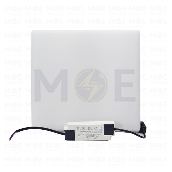 Greenlite IP40 LED DownLight/Panel Light White Surface FrameLess Square Spot Daylight, Warmwhite, Coolwhite 22.5cm 50W | SUR50W | سبوت ليد مريع ظاهر بدون كادر ابيض دايلايت، ورم وايت، كول وايت