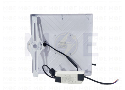 Greenlite IP40 LED DownLight/Panel Light White Surface FrameLess Square Spot Daylight, Warmwhite, Coolwhite 22.5cm 50W | SUR50W | سبوت ليد مريع ظاهر بدون كادر ابيض دايلايت، ورم وايت، كول وايت