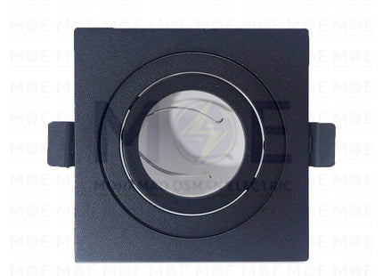 Cuperlight Downlight Spotlight Frame Aluminum Black Recessed Adjustable Square MR16 8cm  LY-A9061- سبوت فارغ المنيوم مربع مخفي اسود متحرك (1)