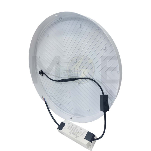Greenlite IP40 LED DownLight/Panel Light White Surface FrameLess Adjustable Circular Spot Daylight, Warmwhite, Coolwhite 30cm 60W | SUR60W