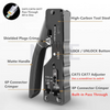 Orient Pass-Through Modular Crimping Tool 4P,6P,8P +Shield CAT5, CAT6, CAT7 RJ11 / RJ12 / RJ45 | MT-81099