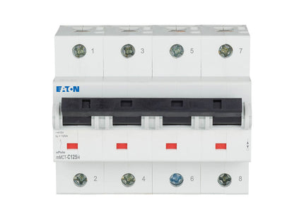 EATON MCB 4P C 15KA 125A | mMCT-C125/4 | دجنتور كهرباء ثلاثة فاز مع نتر - قاطع كهربائي رباعي