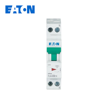 EATON MCB (1Mod.) 6KA C 1P+N 6A DPN | PLN6-C6/1N-MW