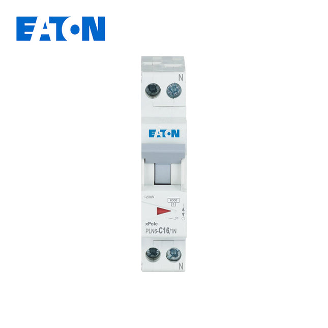 EATON MCB (1Mod.) 6KA C 1P+N 16A DPN | PLN6-C16/1N-MW