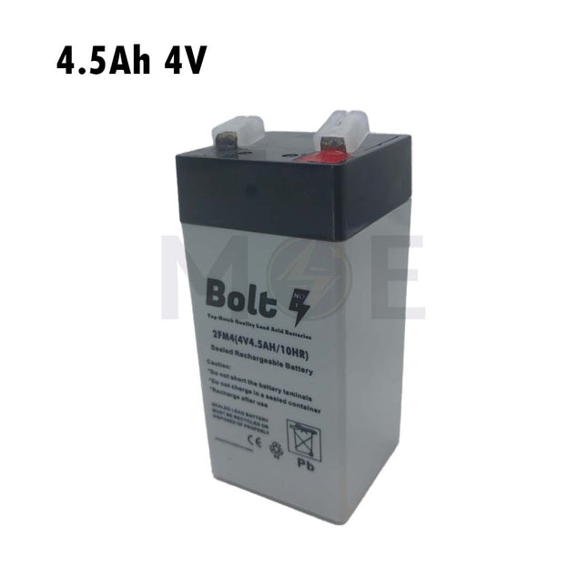 Bolt Sealed Lead Acid Rechargeable Battery (SLA/VRLA) 4.5Ah 4V/10HR | 2FM4