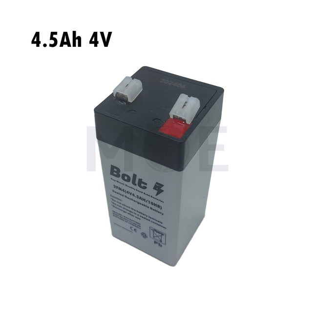 Bolt Sealed Lead Acid Rechargeable Battery (SLA/VRLA) 4.5Ah 4V/10HR | 2FM4