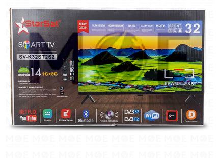 StarSat LED Smart TV HD 32inch | SV-K32ST2S2