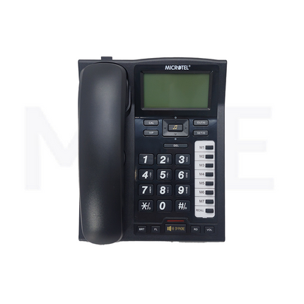 Microtel Landline Corded Desk phone LCD Display Speaker Memory Black | KX-TSC885CID