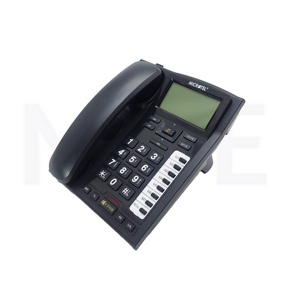 Microtel Landline Corded Desk phone LCD Display Speaker Memory Black | KX-TSC885CID