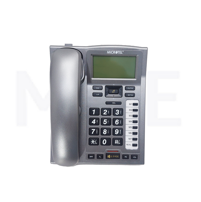 Microtel Landline Corded Desk phone LCD Display Speaker Memory Dark Gray | KX-TSC885CID