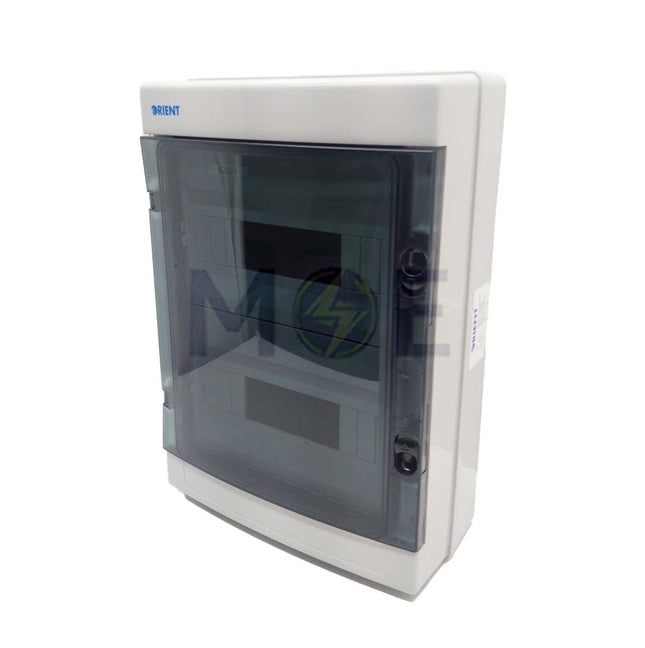 Orient IP65 Plastic Surface Distribution Board Smoked Door Gray (295x410x135mm) 2Rx12mod. 24mod. | 62024