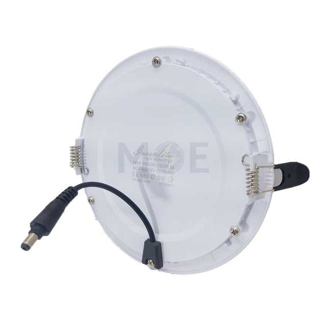 Greenlite LED Downlight/ Panel Light White Ceiling Flush Mounted Circular DayLight 6500K 1800Lm 15.5cm 18W | GR-807