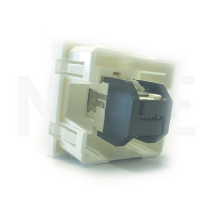 3m Volition Keystone Face Plate 1-port with transparent label field for Cable Trunk | Cover for Cat6 RJ45 Network Keystone Jack | 2module | VOL-FP4M-F1k