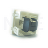 3m Volition Keystone Face Plate 1-port with transparent label field for Cable Trunk | Cover for Cat6 RJ45 Network Keystone Jack | 2module | VOL-FP4M-F1k