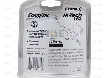 ENERGIZER Mini Flash Light 30hr 2xCR2032 LED | LED2BU1 | انتريك ليد جيب تعليقة اصبع رفيع