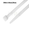 White cable tie with dimensions 200x4.50mm on a white background