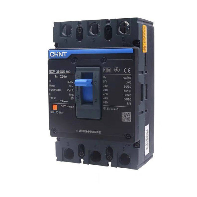 Chint MCCB NXM-250S/3300/ 3P 250A Fix | 131369 دجنتور صناعي 3 فاز