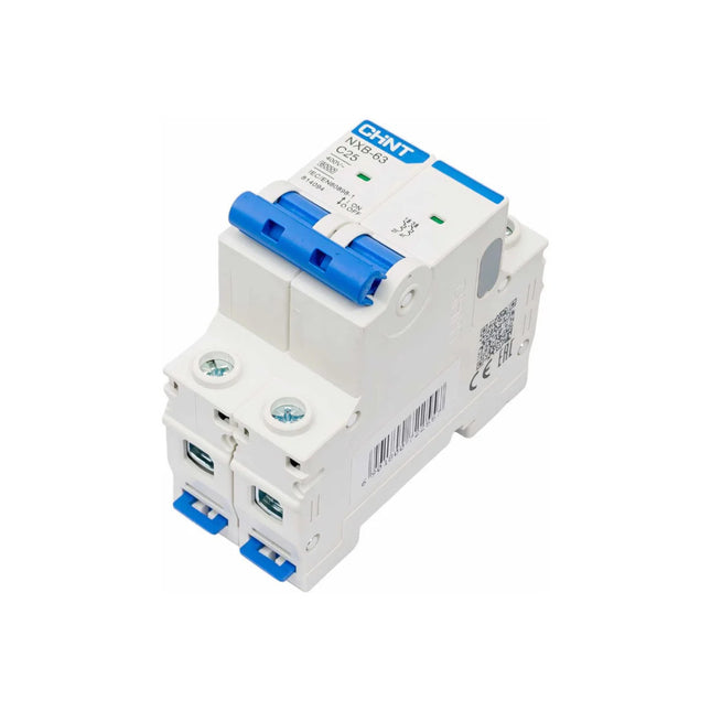Chint MCB C NXB-63 6kA 2P 25A | 814094 دجنتور مجوز