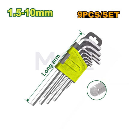DYLLU Hex Key Set 9Pcs 1.5-10mm | DTHK1291