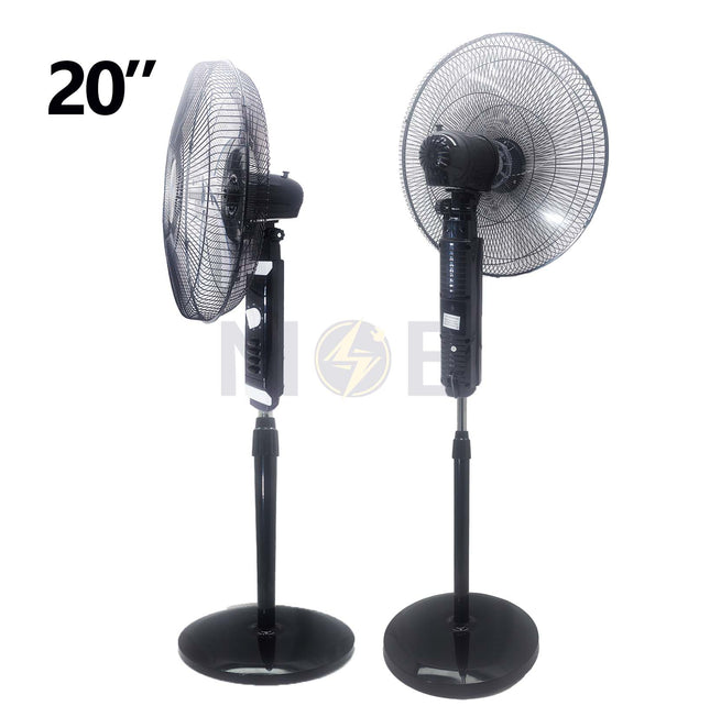 BEA Stand Fan With Timer Black 3 Speed 75W 5 Blades 20inch | FS-20430